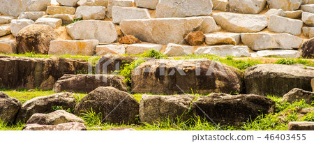 Manmade rock garden Manmade rock garden 46403455
