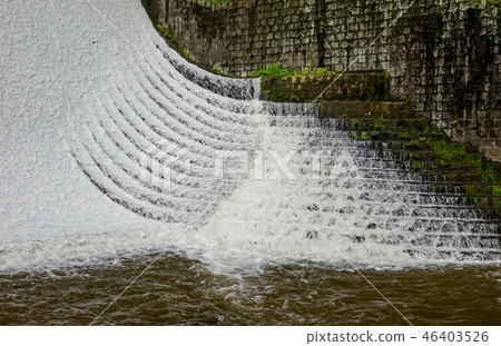 White water dam 46403526
