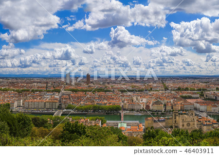 Panorama of Lyon - France 46403911