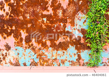 Grunge texture of old rusty metal with scratches 46404061