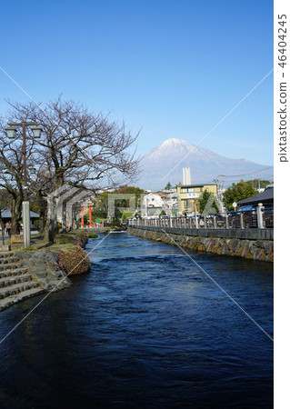 River and Mt.Fuji flowing from Mt. 46404245
