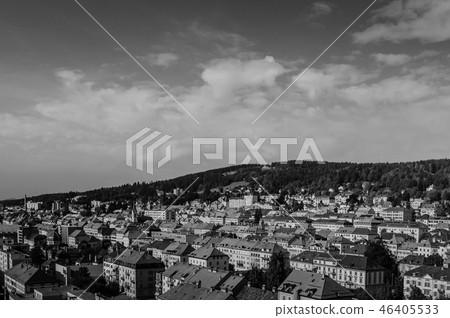 View of La Chaux de Fonds cityscape, Switzerland 46405533