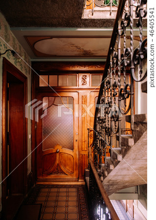 Old stairway in La Chaux de Fonds, Switzerland 46405541