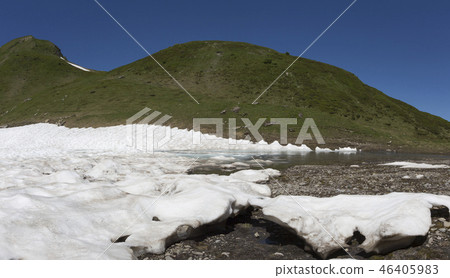Melting snow at Dents du Midi (Switzerland) 46405983
