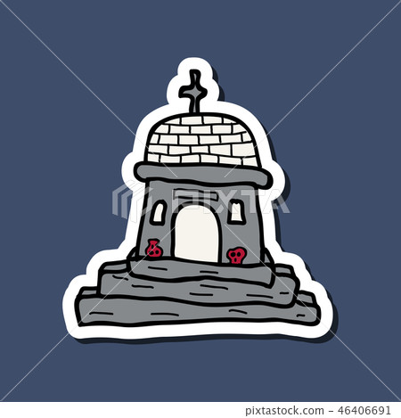Vector illustration of Scary church background 46406691