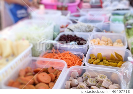 Thai mix desserts at the market 46407718