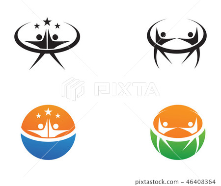 Star logo success people template vector 46408364