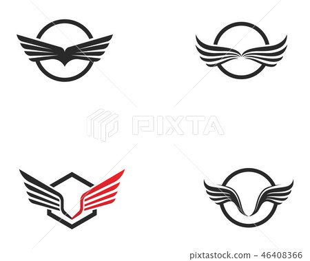 Falcon Wing Logo Template vector icon design 46408366