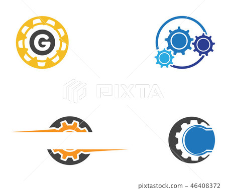 Gear Logo Template vector icon illustration design 46408372