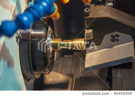 The CNC lathe or turning machine . The CNC lathe or turning machine . 46408404