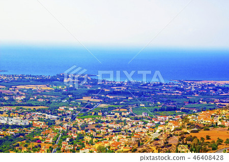Cyprus with bird's-eye view Cyprus with bird's-eye view 46408428