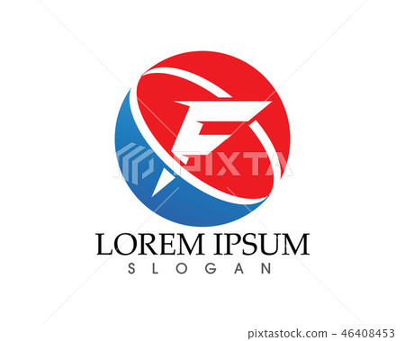 F letter logo and symbols template vector icons 46408453