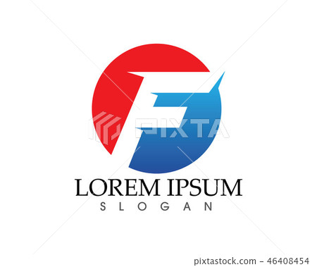F letter logo and symbols template vector icons 46408454