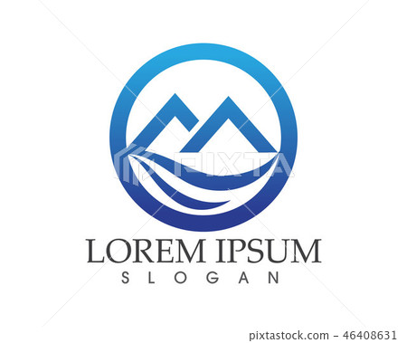 Mountain nature landscape  logo  46408631