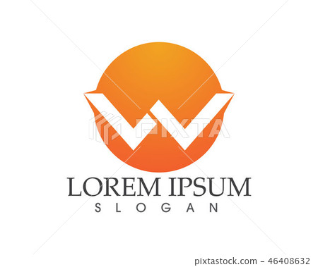 W letters business logo and symbols template 46408632