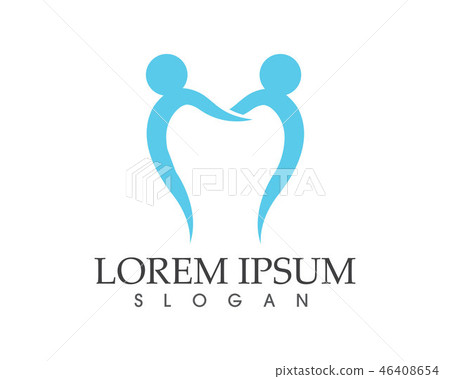 Dental care logo and symbols template icons Dental care logo and symbols template icons 46408654