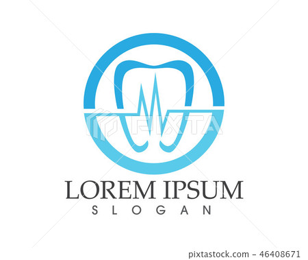 Dental care logo and symbols template icons Dental care logo and symbols template icons 46408671
