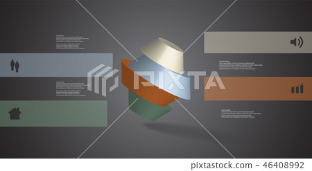 3D illustration infographic template - Stock Illustration [46408992 ...