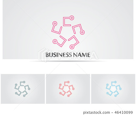 Music note symbols logo and icons template Music note symbols logo and icons template 46410099