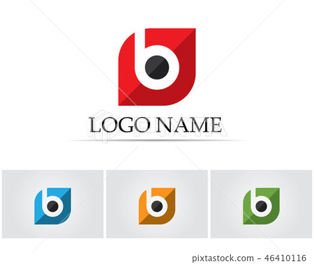 B logo letter Business corporate design vector.. 46410116