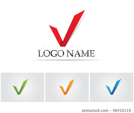 V letters business logo and symbols template 46410119
