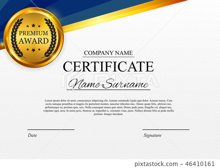 Certificate template Background. Award diploma Certificate template Background. Award diploma 46410161