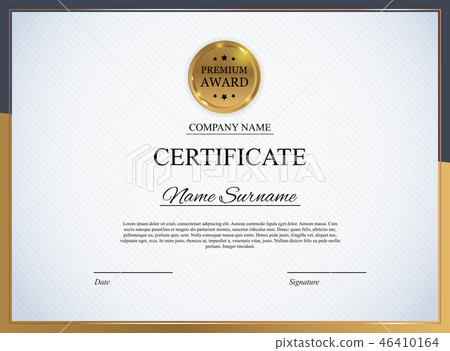 Certificate template Background. Award diploma Certificate template Background. Award diploma 46410164
