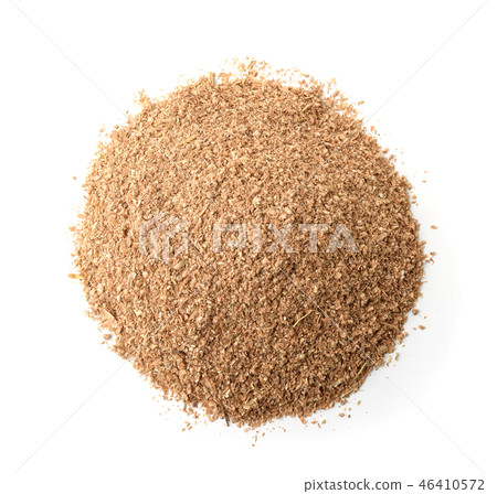 Top view of bran flour pile 46410572