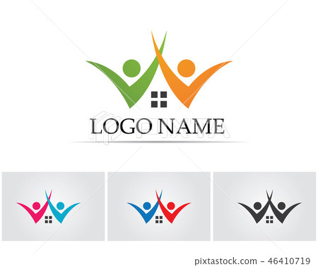 Community people care logo and symbols template 46410719