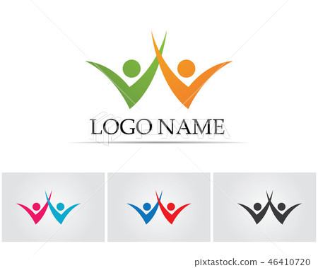 Community people care logo and symbols template 46410720