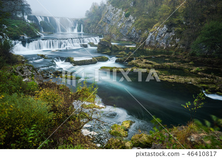 Long exposure of Strbacki waterfall in Bosnia Long exposure of Strbacki waterfall in Bosnia 46410817
