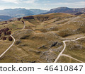 Rural road in unspoiled hills and steppe in Bosnia 46410847