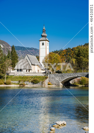 Church of St. John the Baptist and stone  46410851