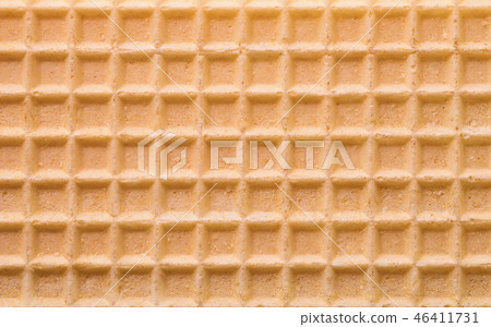 Close up of yellow wafer texture 46411731