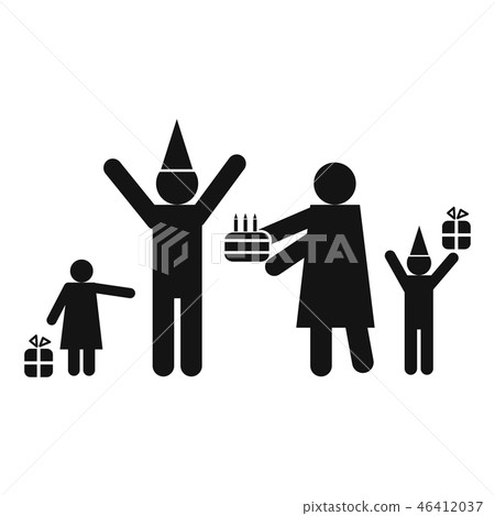 Birthday in family icon Birthday in family icon 46412037