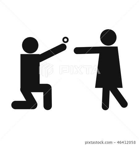 Man makes a proposal Man makes a proposal 46412058