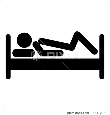 Stick man in bed 46412152
