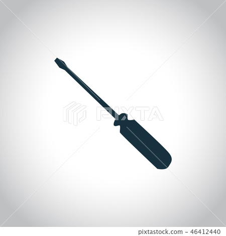 Screwdriver black icon 46412440