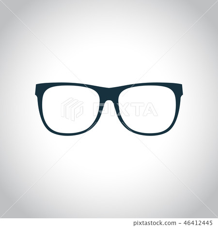 Eyeglasses black icon 46412445