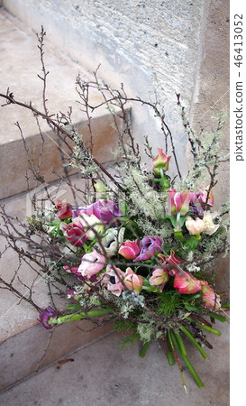 Paris street corner Anemone Tochigi bouquet left bank bouquet 46413052