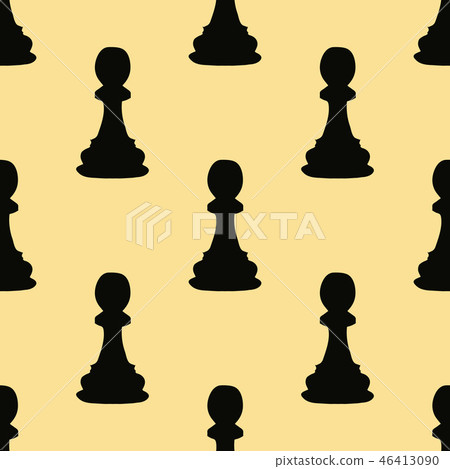 Chess pawn seamless pattern  46413090