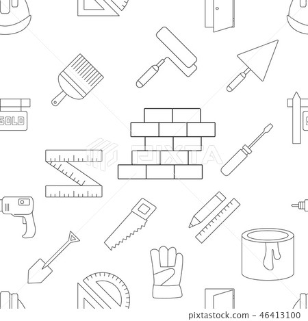 Building seamless pattern 46413100