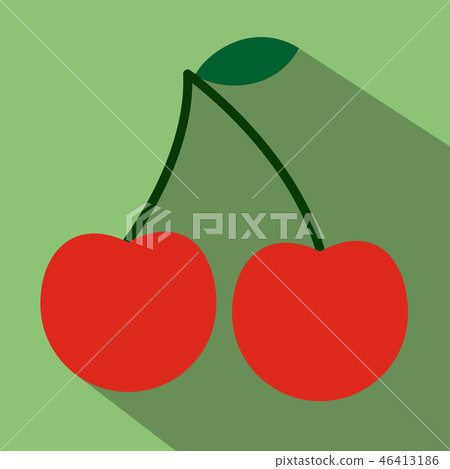 Cherry flat icon Cherry flat icon 46413186