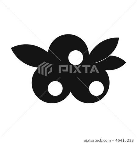 Blueberries simple icon 46413232