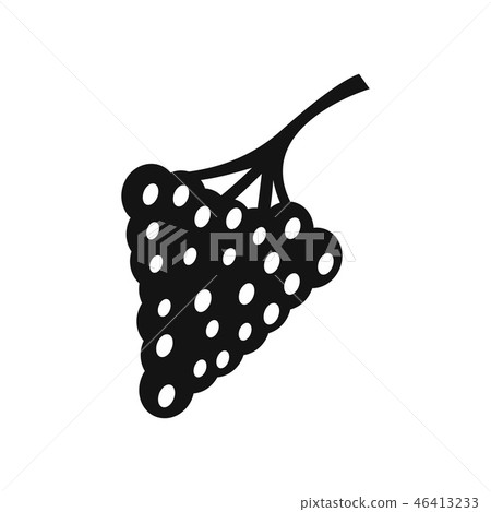 Grapes simple icon Grapes simple icon 46413233