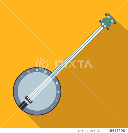 Banjo flat icon Banjo flat icon 46413698