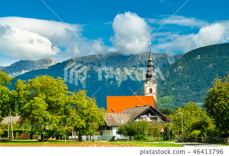 St. Andrew Church in Mosnje village, Slovenia 46413796