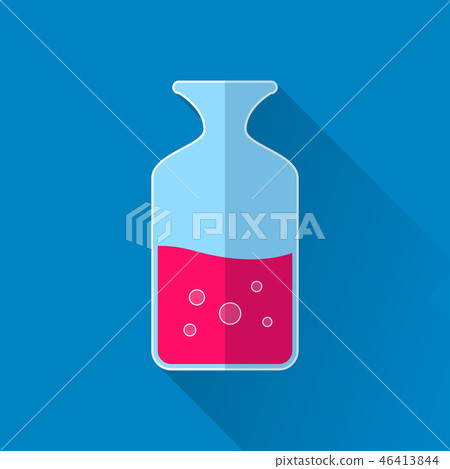 Chemical test tube colored icon Chemical test tube colored icon 46413844