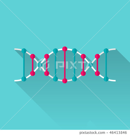 DNA flat icon DNA flat icon 46413846
