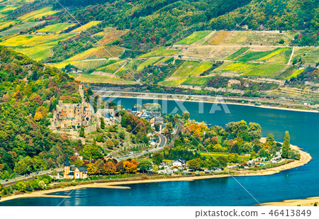 Reichenstein Castle in the Rhine Gorge, Germany 46413849